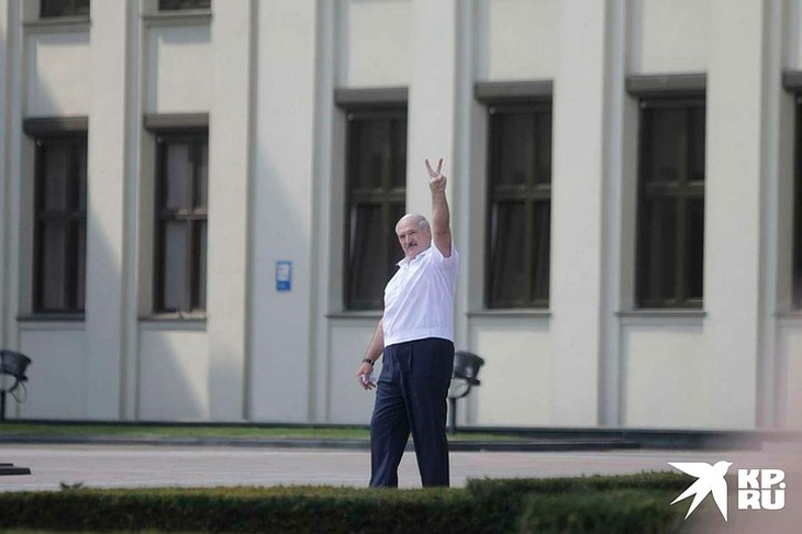 Александр Лукашенко на митинге в свою поддержку