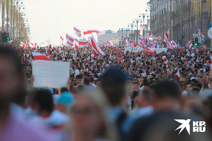 В Минске прошла рекордная по численности протестная акция