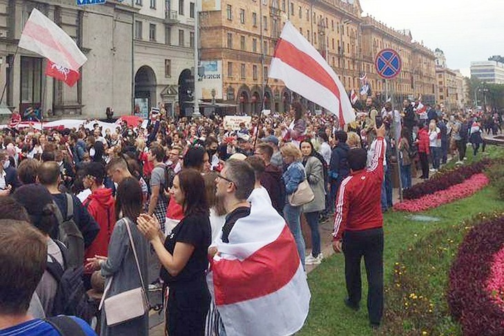 «Марш единства» в Белоруссии закончился задержанием сотен человек