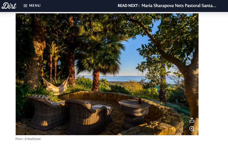 Ковры на стенах: Шарапова купила ранчо за девять миллионов долларов