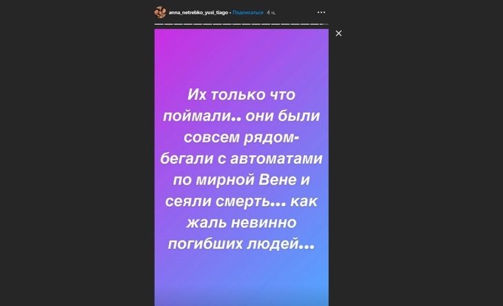 «Паника и крики»: Анна Нетребко оказалась в центре венского теракта «Паника и крики»: Анна Нетребко оказалась в центре венского теракта