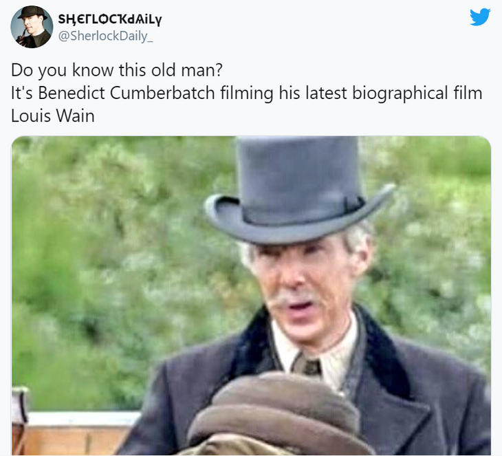 Появились кадры из фильма с Камбербэтчем о безумном художнике и котах