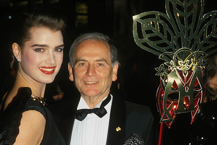 Пьер Карден и Брук Шилдз