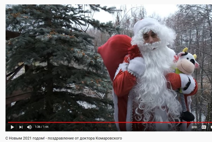 «Здоровья и успешного размножения»: Комаровский поздравил поклонников с Новым годом