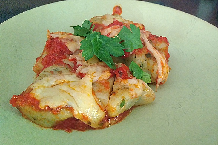 Ньокки с томатным соусом и сыром