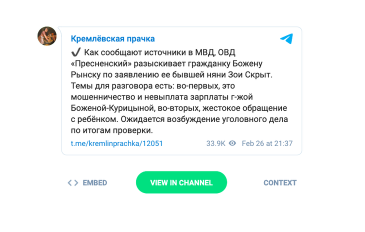 «Копейки не присвоит»: няню Божены Рынской подвергли травле «за преданность»