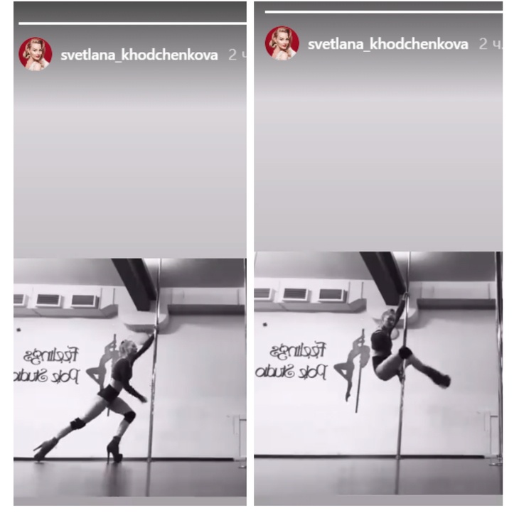 Слишком горячо: Ходченкова в мини-шортах станцевала на шесте