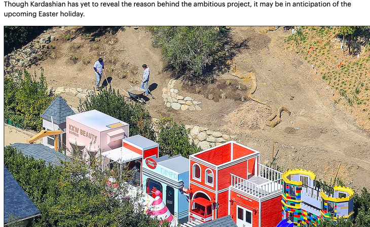 Ким Кардашьян построила своим детям игровую площадку за 60 млн долларов