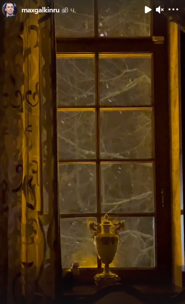 Снег кружится: Галкин засветил обстановку своего замка 