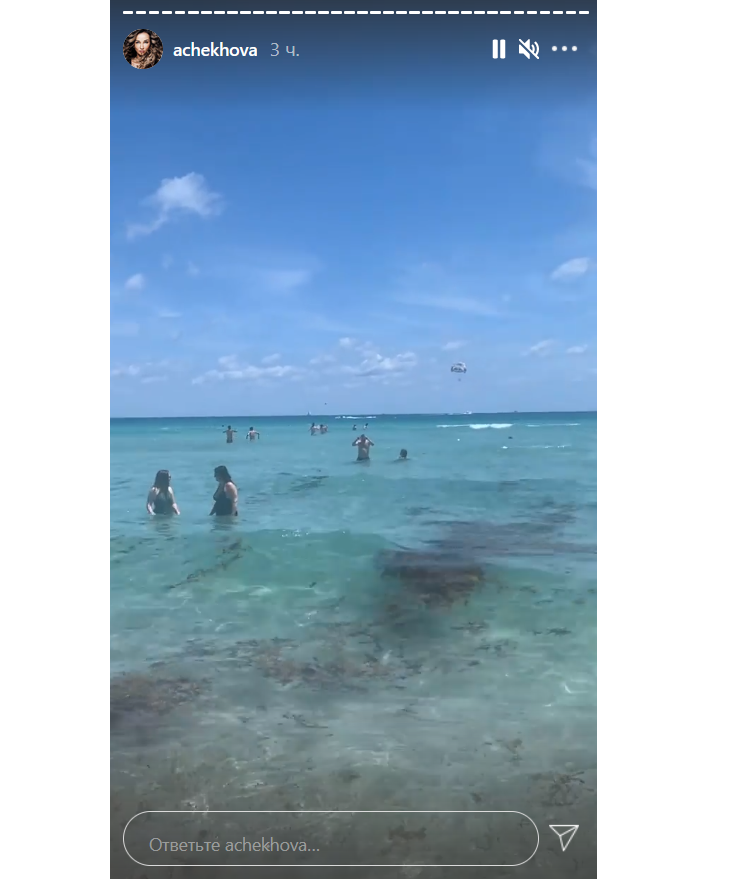 «Не тянет в воду»: Анфиса Чехова в ужасе передумала купаться в Майами