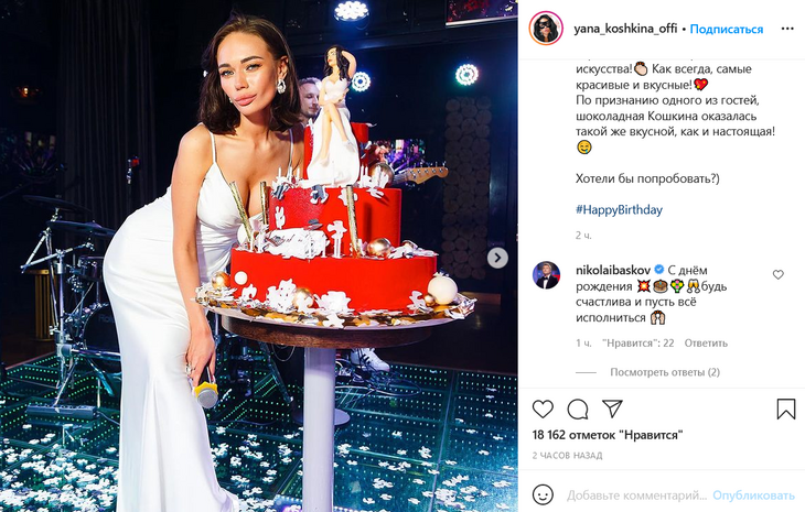 «Оказалась такой же вкусной!»: гости Кошкиной сначала съели ее голову и ногу на торте