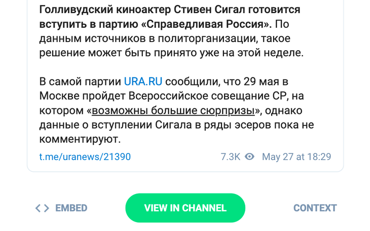 Новый «эсэр»: Стивен Сигал решил вступить в российскую политическую партию Новый «эсэр»: Стивен Сигал решил вступить в российскую политическую партию