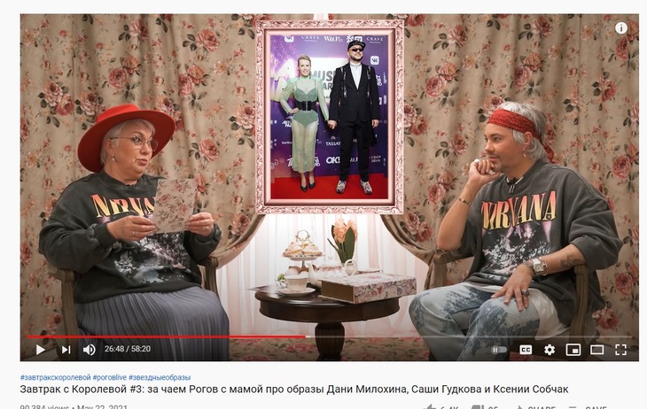 «Абсолютно не нравится»: мама стилиста Рогова раскритиковала образы Собчак и Киркорова