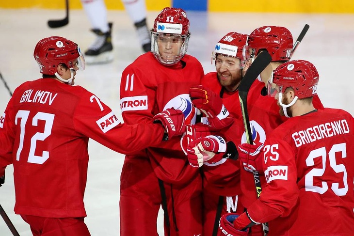 Сборная России разгромила Белоруссию и в четвертьфинале чемпионата мира сыграет с Канадой