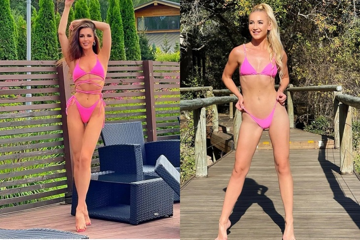 Кому идет больше? Сестры Бузовы сверкнули в секси-бикини цвета «Барби» Кому идет больше? Сестры Бузовы сверкнули в секси-бикини цвета «Барби»