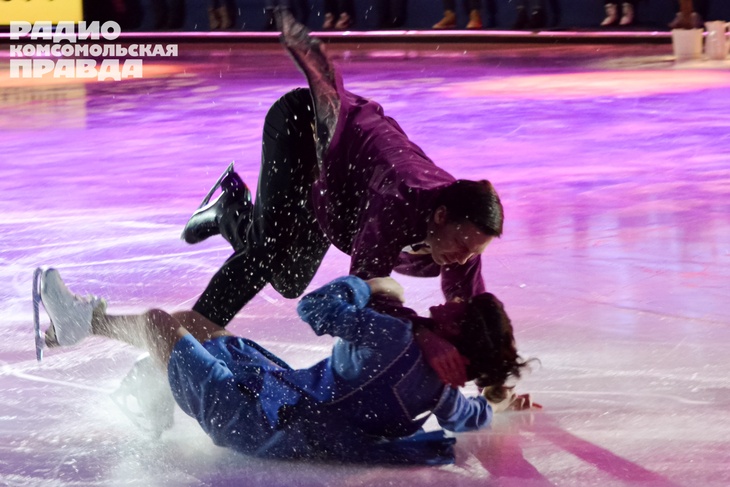 Милохин — Ромео, а Бородина жестко упала: фоторепортаж со съемок нового «Ледникового периода»