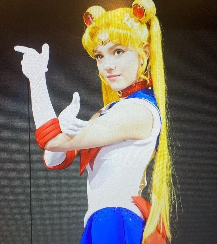 Евгения Медведева в образе Сейлор Мун