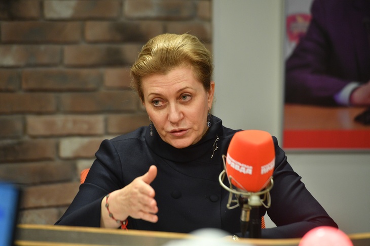 Глава Роспотребнадзора Анна Попова в студии Радио «Комсомольская правда».