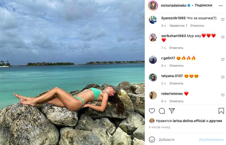 «Попка просто пушка»: Дайнеко блеснула гром-бедрами в салатовом бикини