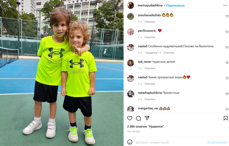 «Особенно кудрявенький»: младший внук Юдашкина становится копией деда