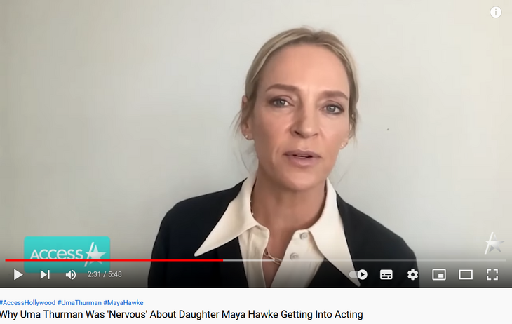 «Это сложно»: Турман сомневается, что ее дочь сможет быть актрисой