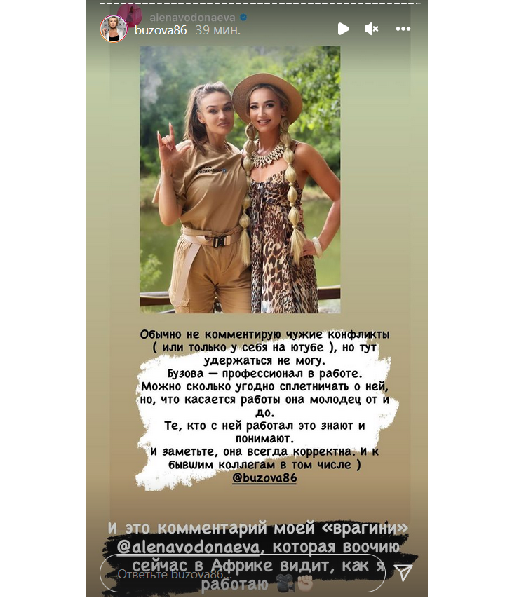 «Вы ненавидите Бородину»: Водонаеву осудили за поддержку Бузовой