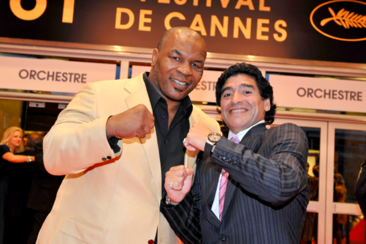 Mike Tyson took a picture with a fan minutes after he beat another one