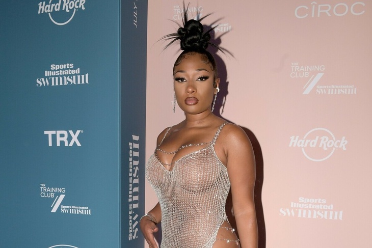 Video: Megan Thee Stallion rocks EXTREMELY short dress with seductive open  breasts