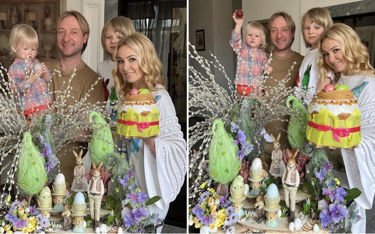 Самое светлое утро: Рудковская и Плющенко показали теплый семейный завтрак в честь Пасхи 