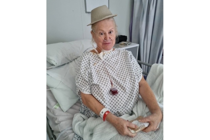 Kim Woodburn landed in hospital with unknown illness