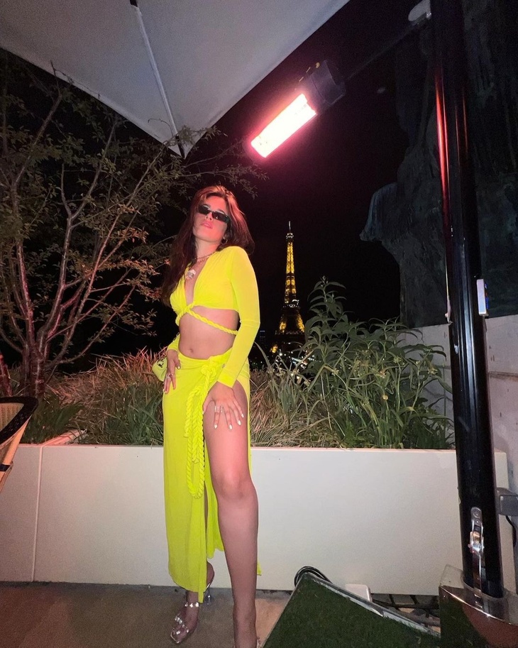 PHOTO: Camila Cabello showcases shapely bust in a bright crop top while travelling in Paris