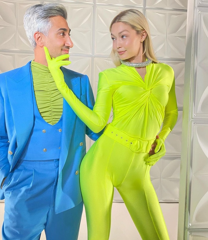 PHOTO: Gigi Hadid flaunts her incredible figure in a catsuit as she hosts ‘Next in Fashion’