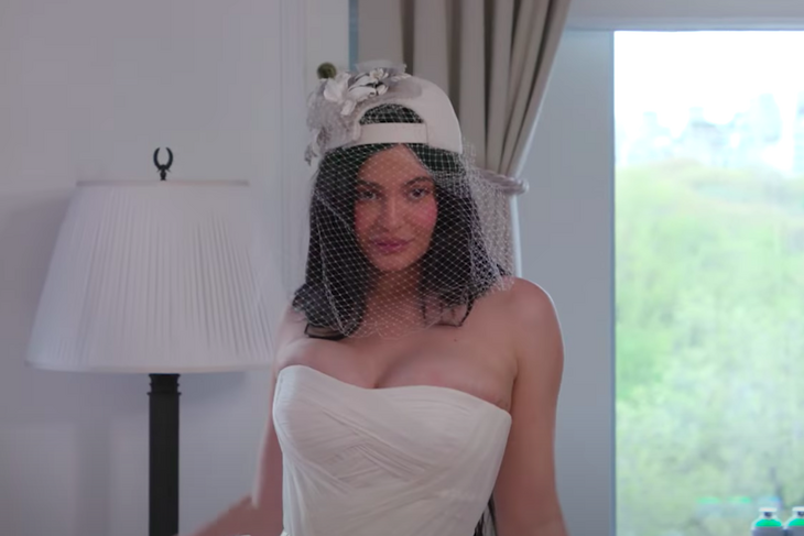 Kylie Jenner shared BTS video with her wedding dress