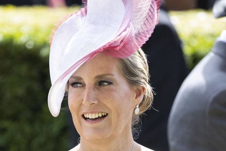 PHOTO: The Countess of Wessex chose a delightful floral print dress at the Royal Ascot