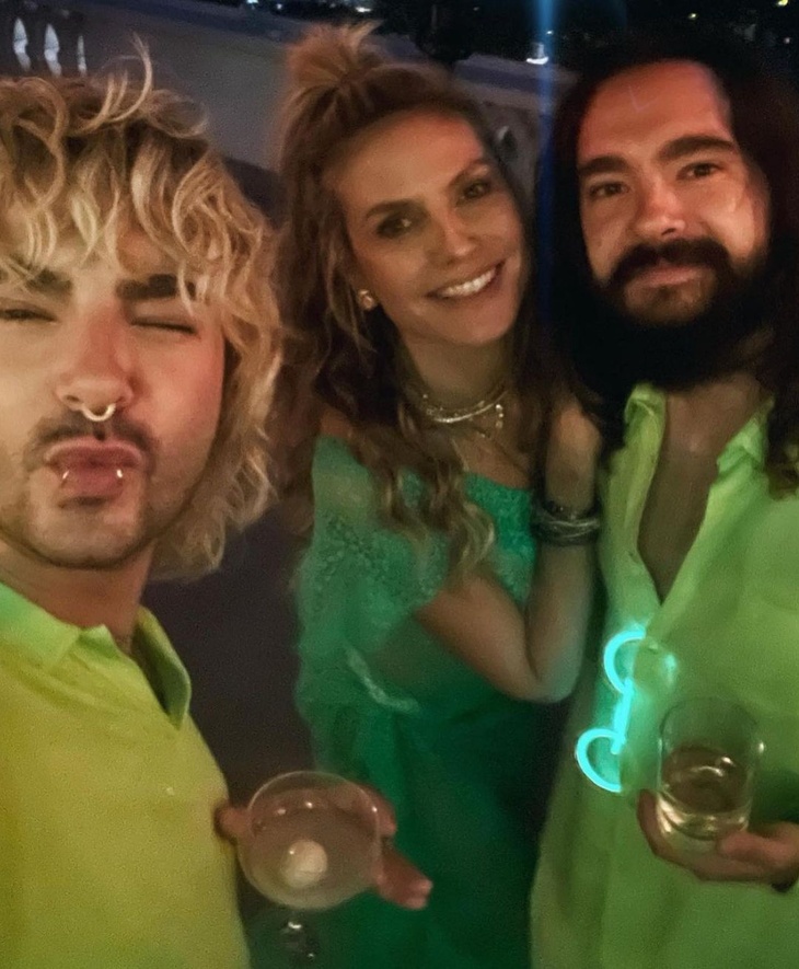 PHOTO: Heidi Klum shows her 49th green theme birthday with brothers Kaulitz