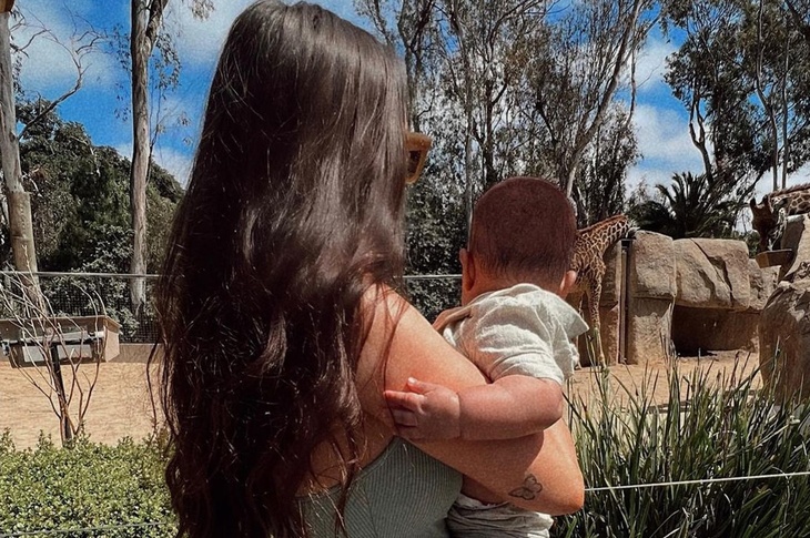 First time at the zoo! Maralee Nichols celebrates her son's 6 months