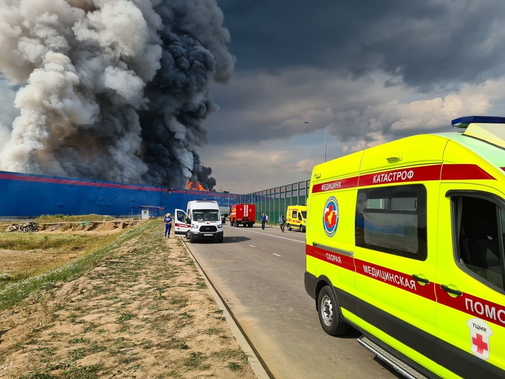 Пять дней ушло на тушение крупного пожара на складе Ozon в Подмосковье 