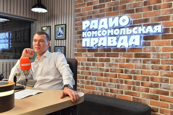 Михаил Дегтярев в студии Радио «Комсомольская правда»