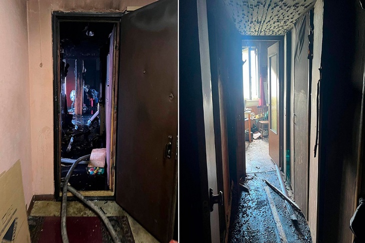 Тела троих мужчин нашли в сгоревшей квартире на севере Москвы