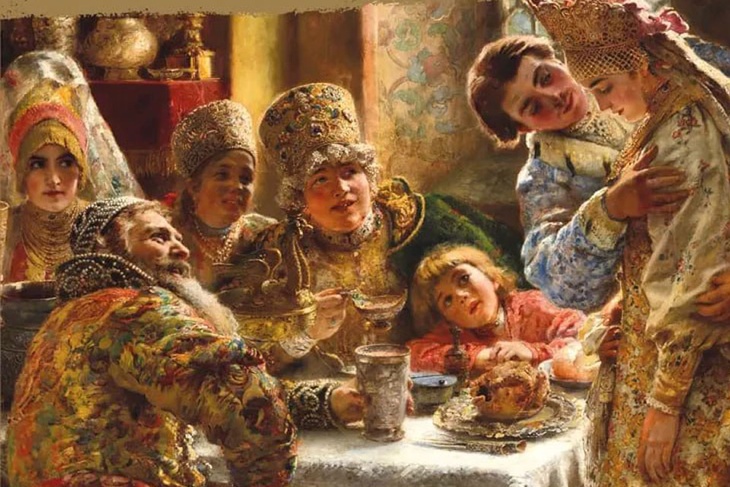 Боярский свадебный пир, художник Константин Маковский, 1883 год