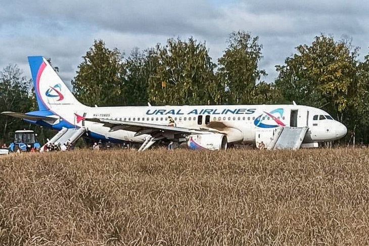 Пилот севшего в поле самолета рассказал, как себя чувствуют пассажиры и экипаж