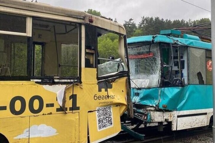 После столкновения трамваев в Кемерове есть погибший