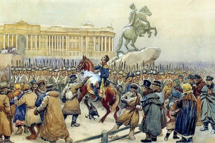 Картина Василия Перова «Восстание декабристов»