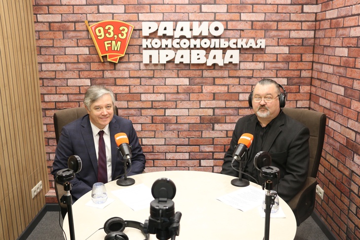 Олег Кравченко на радио «Комсомольская правда» в Туле