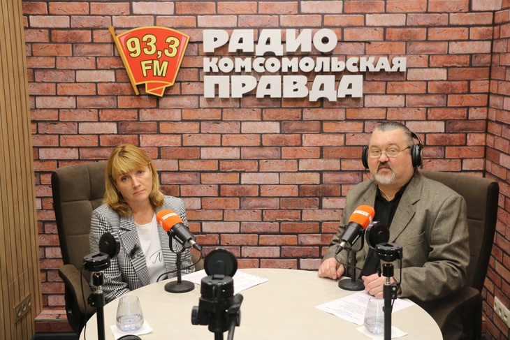 Жанна Юхименко на радио «Комсомольская правда» в Туле