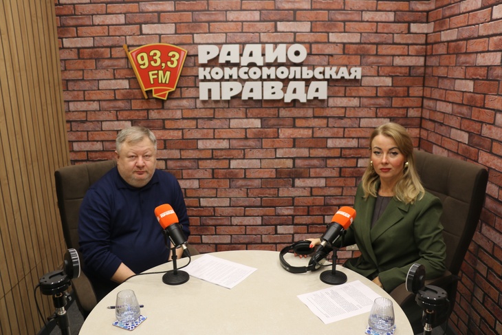 Александр Крючков на радио «Комсомольская правда» в Туле