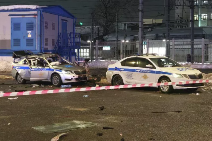 Один человек погиб в результате взрыва машины ДПС в Москве