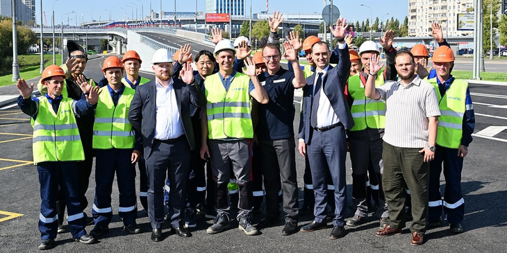 Мэр Москвы: Открыт новый съезд с МСД на Каширское шоссе