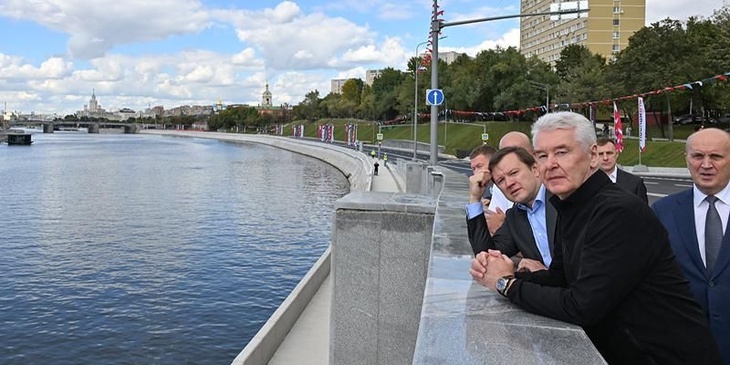 Собянин: Непрерывная линия московских набережных стала длиннее на 2,2 км