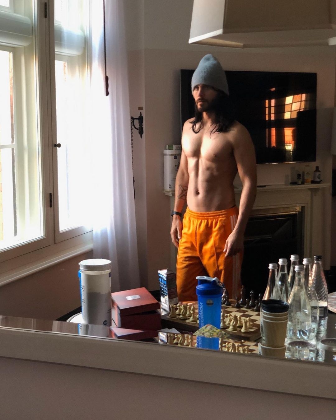 Jared Leto looks shockingly fit at 51 as he bares his toned abs